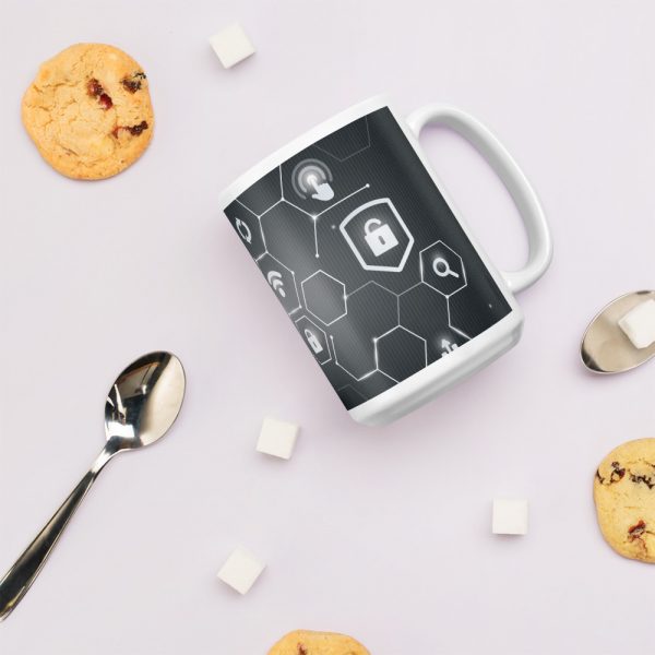 Mug "Sécurisez vos Connexions", Tasse de Café Geek sur la sécurité des données , Meilleurs Cadeaux Geek – Image 6