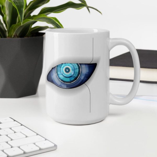 Mug of Coffee "Technology Watch" , Printed  Cup , Hot Cup of Coffee
